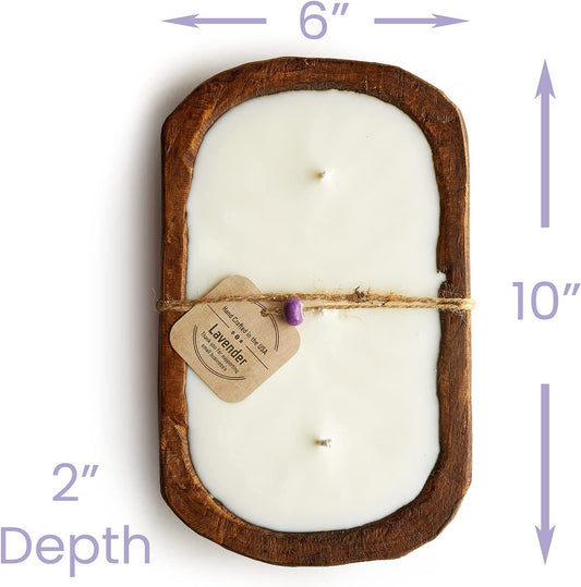 Wooden Lavender Soy Candle