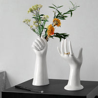 Abstract Hand Ceramic Vase