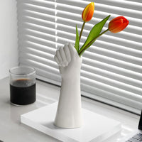 Abstract Hand Ceramic Vase